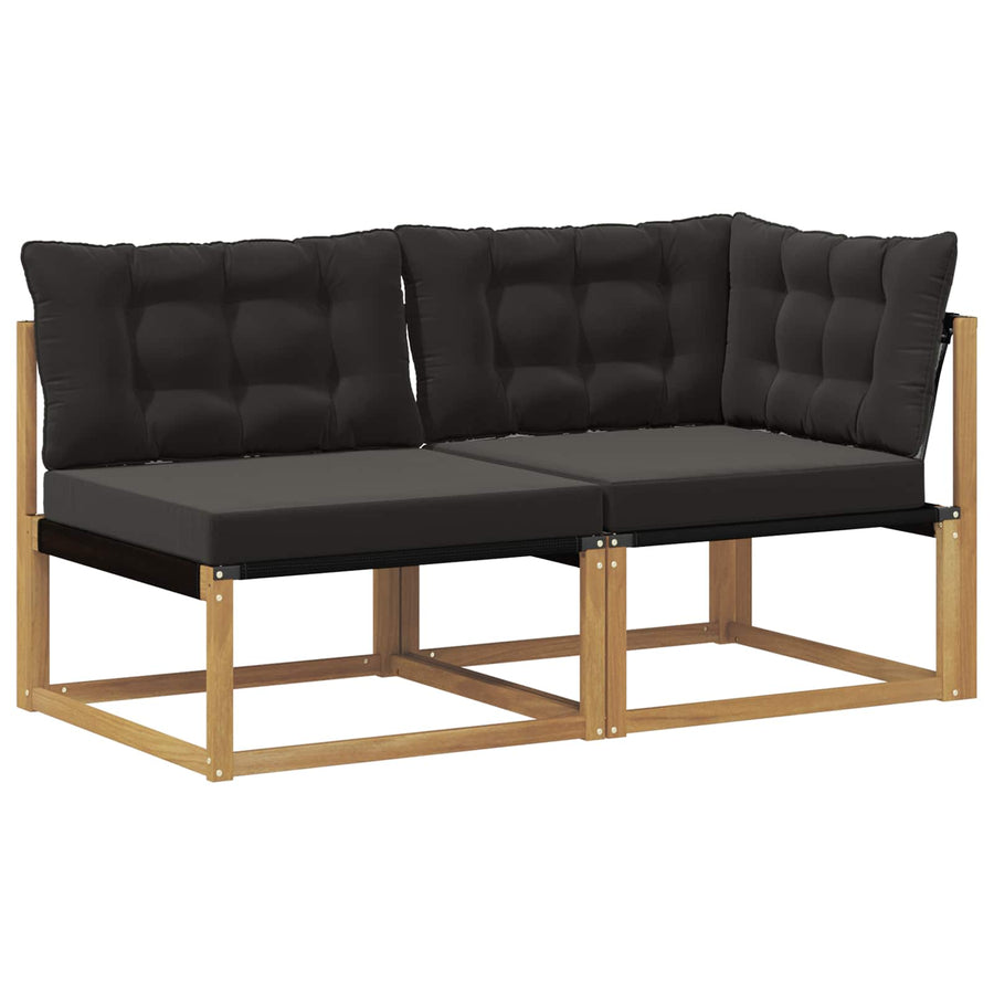 Sectie Sofa Eenheden met kussen Wit 162,5 x 83 x 73 cm