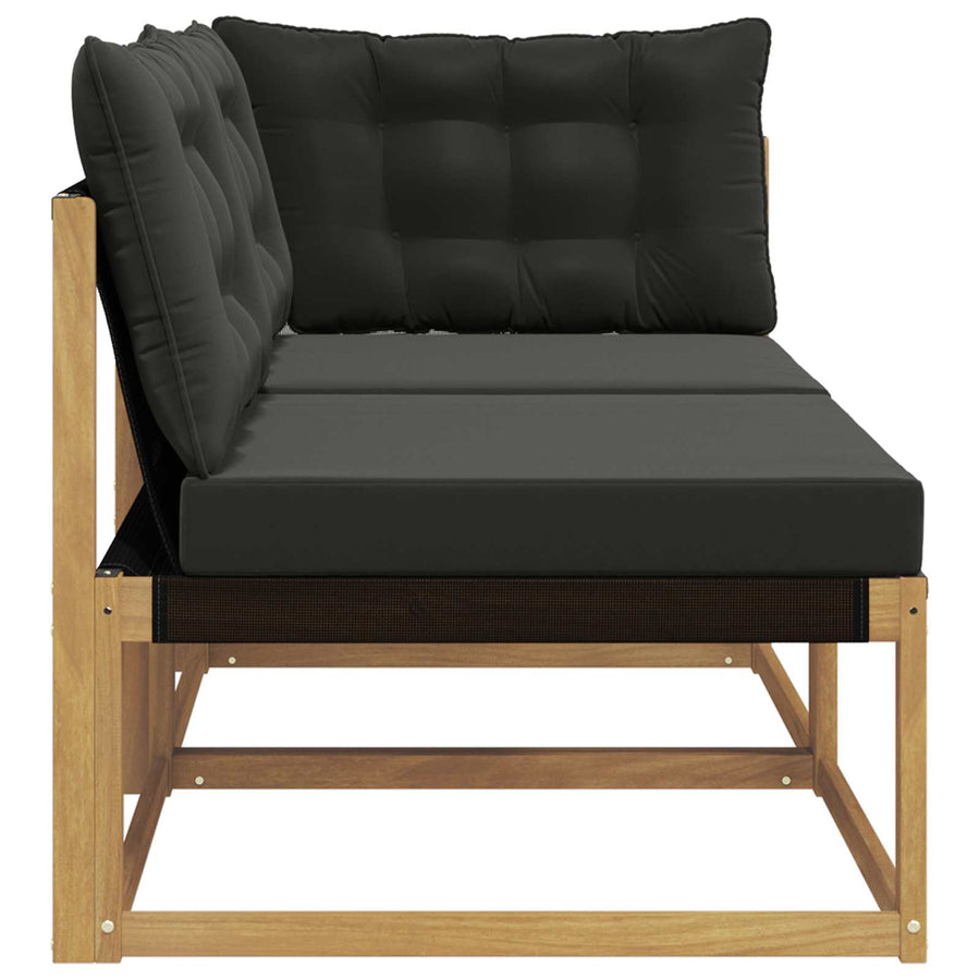 Sectie Sofa Eenheden met kussen Wit 162,5 x 83 x 73 cm