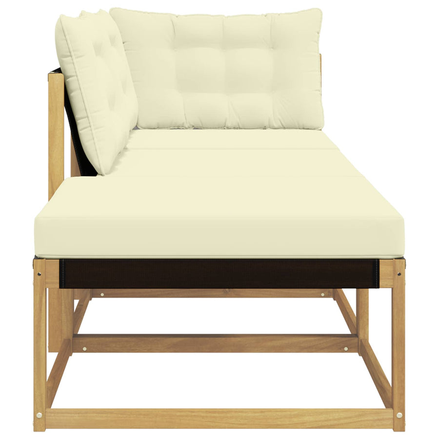 Sectie Sofa Eenheden met kussen Wit 241,5 x 83 x 73 cm