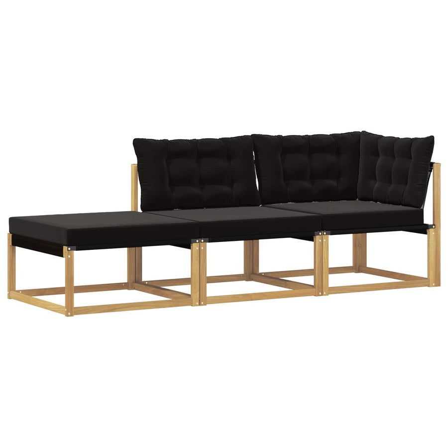 Sectie Sofa Eenheden met kussen Wit 241,5 x 83 x 73 cm
