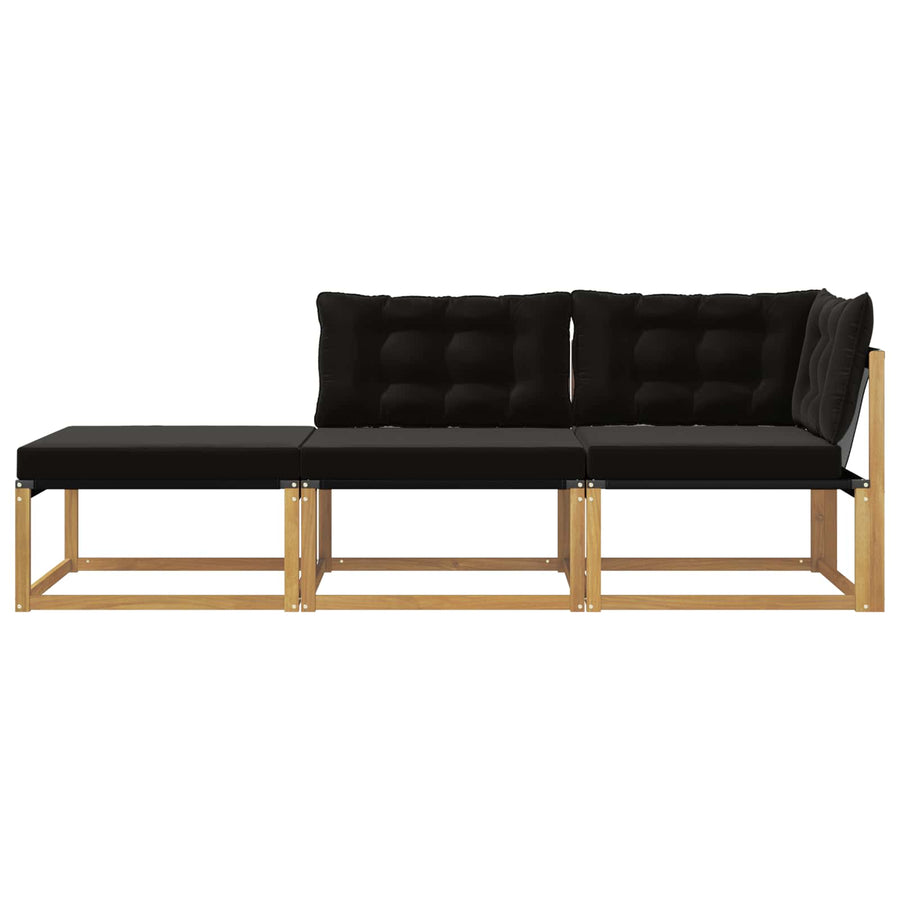 Sectie Sofa Eenheden met kussen Wit 241,5 x 83 x 73 cm