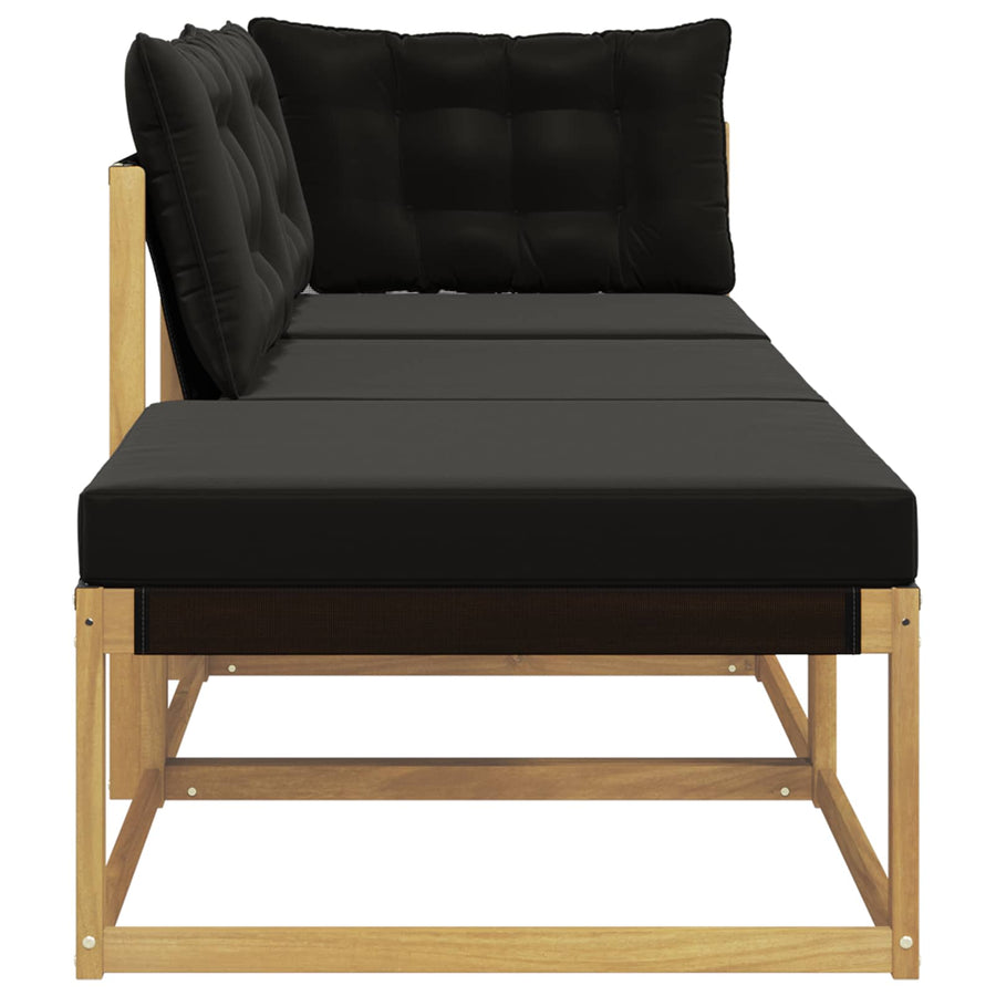 Sectie Sofa Eenheden met kussen Wit 241,5 x 83 x 73 cm