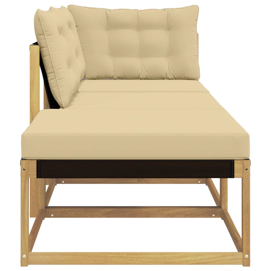 Sectie Sofa Eenheden met kussen Wit 241,5 x 83 x 73 cm
