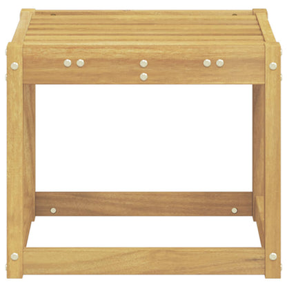 Buitenstoolbank Wit 43 x 43 x 37 cm Massief Acaciahout