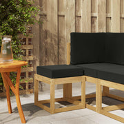 Buitenstoolbank 43x43x45 cm massief acaciahout wit