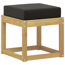Buitenstoolbank Wit 43 x 43 x 45 cm Massief Acaciahout
