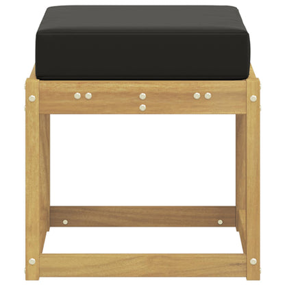 Buitenstoolbank Wit 43 x 43 x 45 cm Massief Acaciahout
