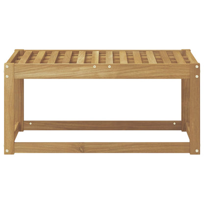 Buitenstoolbank Wit 79 x 43 x 37 cm Massief Acaciahout