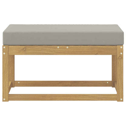 Buitenstoolbank Wit 80 x 43 x 45 cm Massief Acaciahout