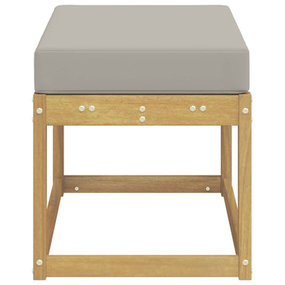 Buitenstoolbank Wit 80 x 43 x 45 cm Massief Acaciahout
