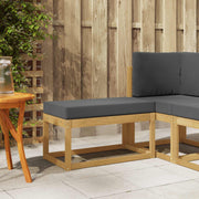 Buitenstoolbank 80x43x45 cm massief acaciahout wit