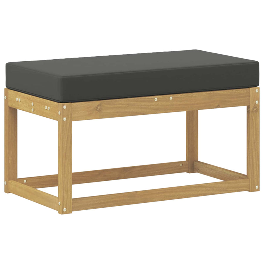 Buitenstoolbank Wit 80 x 43 x 45 cm Massief Acaciahout