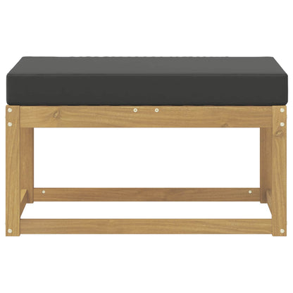 Buitenstoolbank Wit 80 x 43 x 45 cm Massief Acaciahout