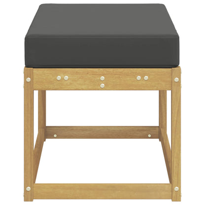 Buitenstoolbank Wit 80 x 43 x 45 cm Massief Acaciahout