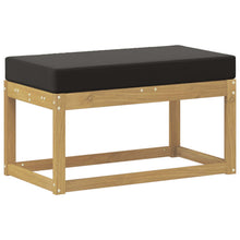 Buitenstoolbank Wit 80 x 43 x 45 cm Massief Acaciahout