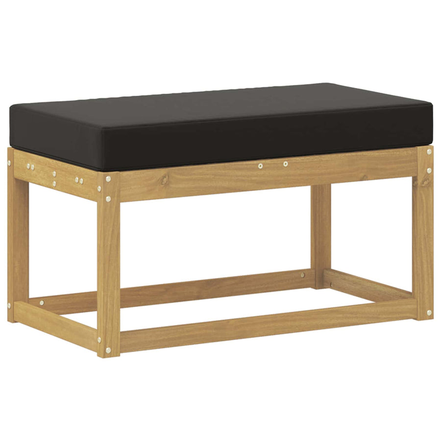 Buitenstoolbank Wit 80 x 43 x 45 cm Massief Acaciahout