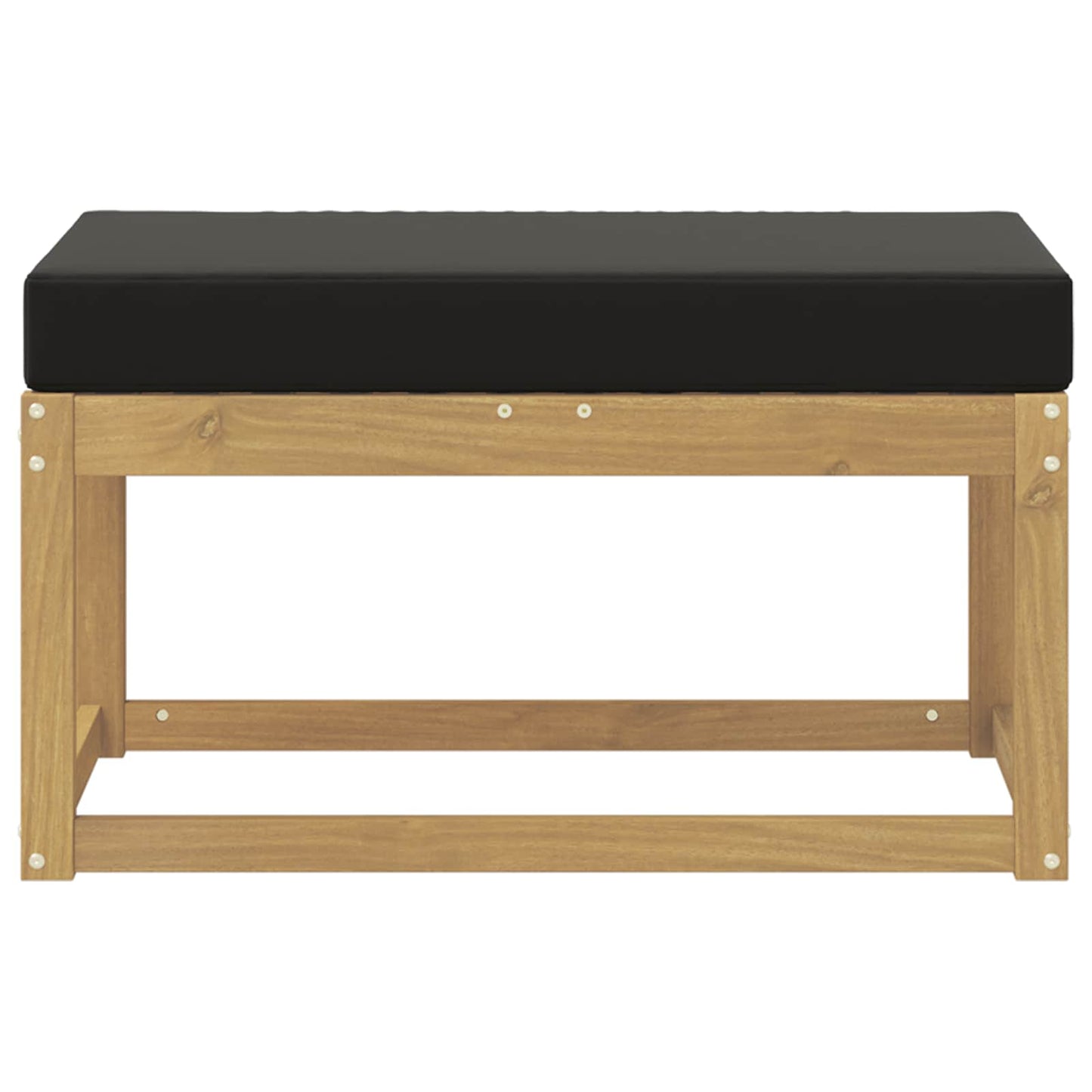 Buitenstoolbank Wit 80 x 43 x 45 cm Massief Acaciahout