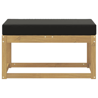 Buitenstoolbank Wit 80 x 43 x 45 cm Massief Acaciahout