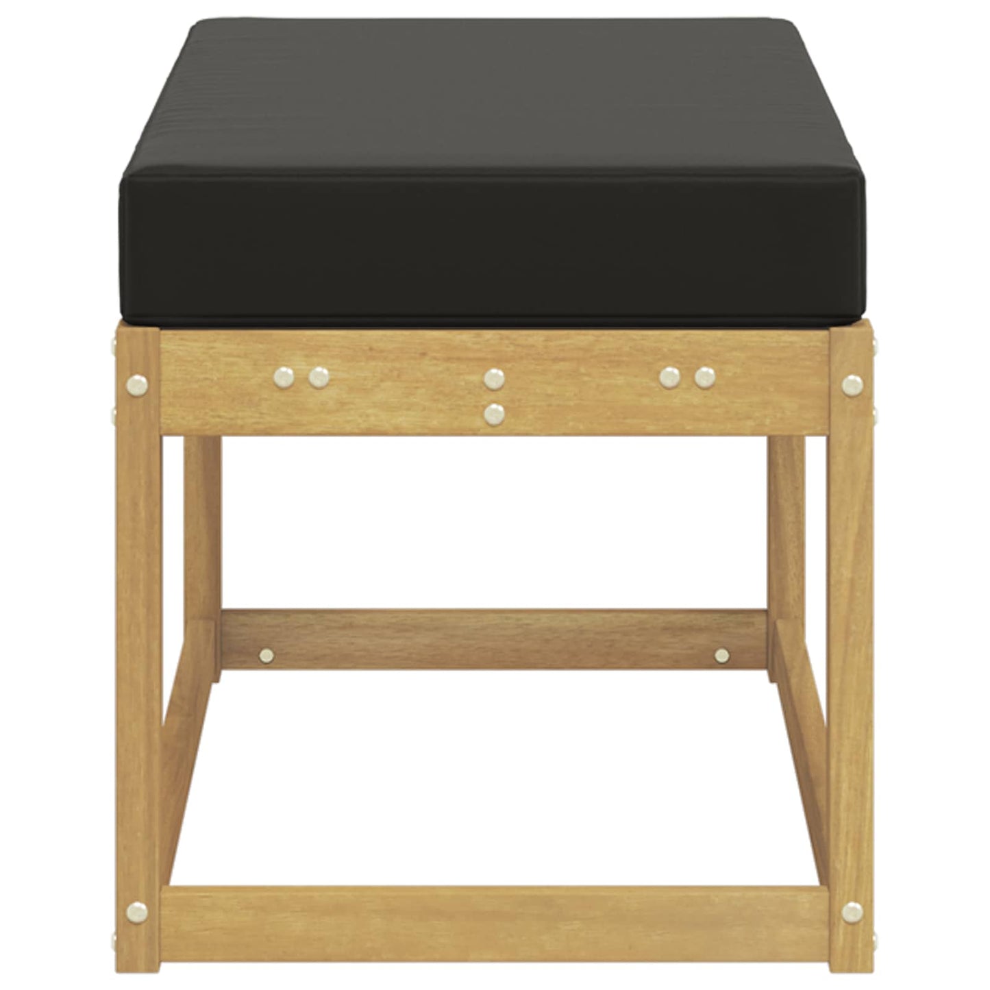 Buitenstoolbank Wit 80 x 43 x 45 cm Massief Acaciahout