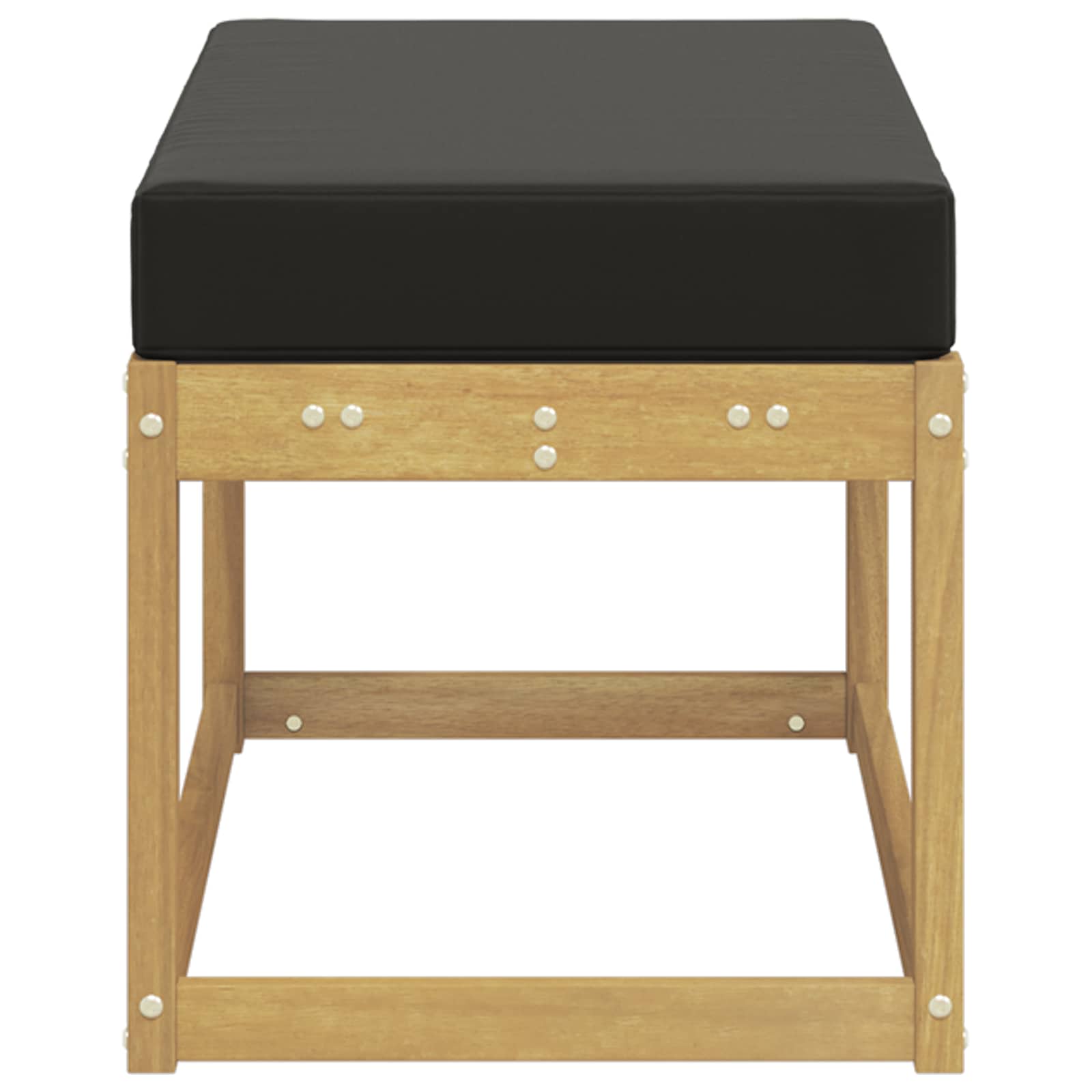 Buitenstoolbank Wit 80 x 43 x 45 cm Massief Acaciahout