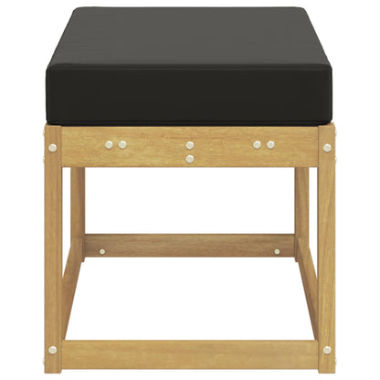 Buitenstoolbank Wit 80 x 43 x 45 cm Massief Acaciahout