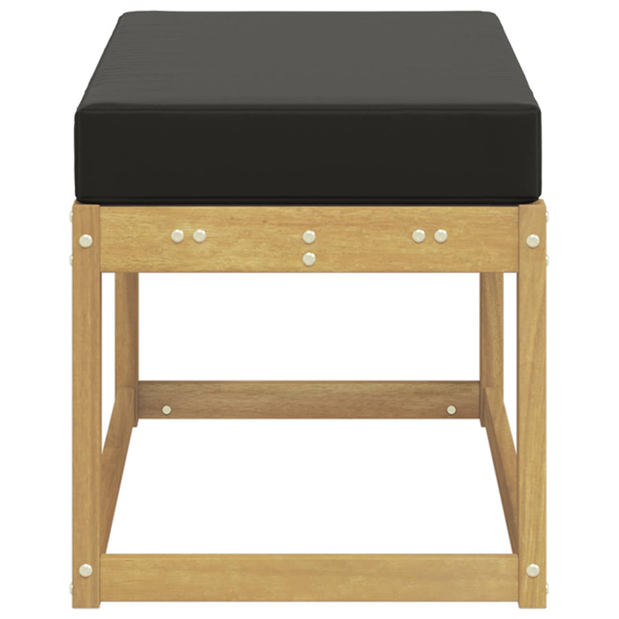 Buitenstoolbank Wit 80 x 43 x 45 cm Massief Acaciahout