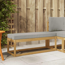 Buitenstoolbank Wit 115 x 43 x 45 cm Massief Acaciahout