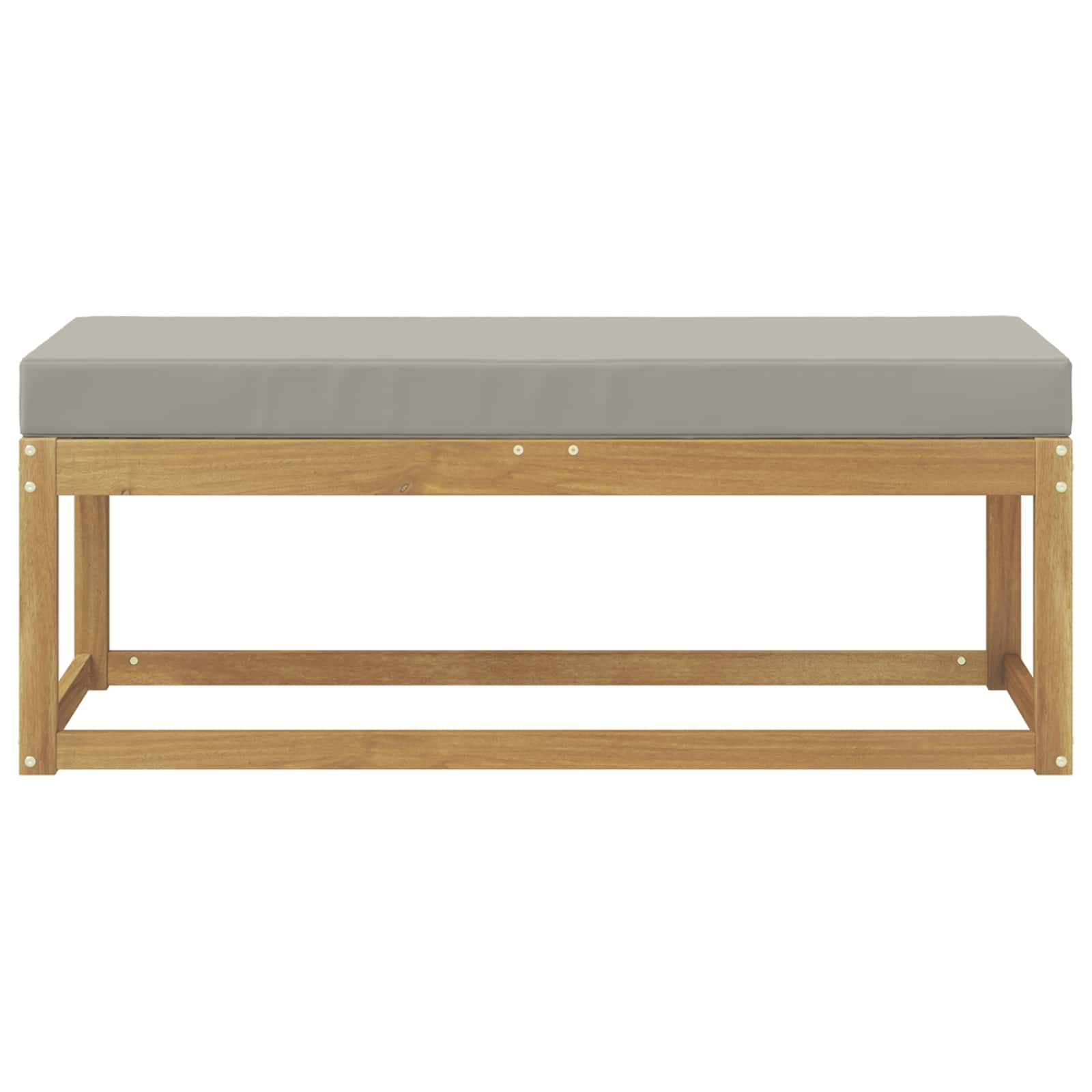 Buitenstoolbank Wit 115 x 43 x 45 cm Massief Acaciahout