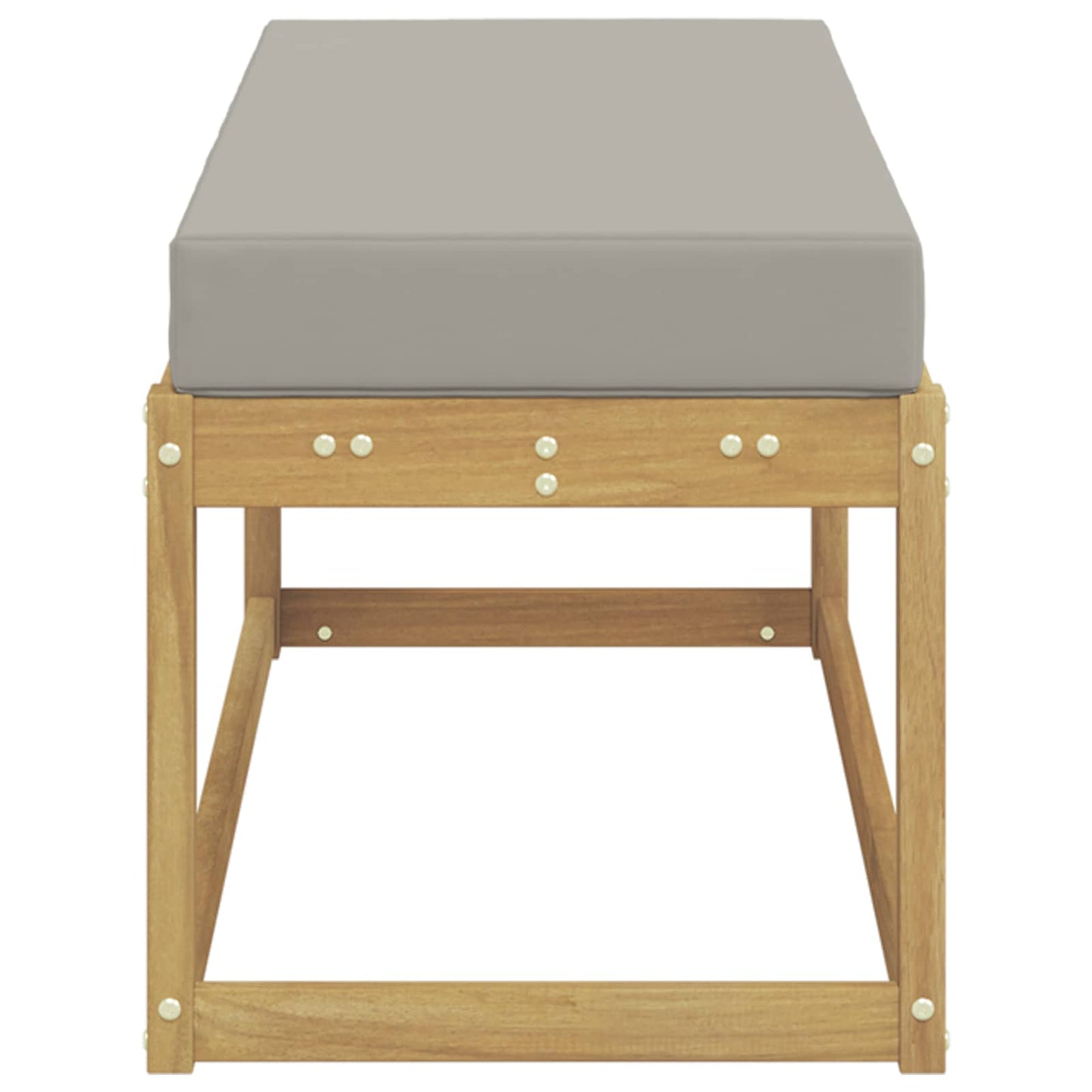 Buitenstoolbank Wit 115 x 43 x 45 cm Massief Acaciahout