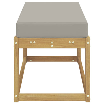 Buitenstoolbank Wit 115 x 43 x 45 cm Massief Acaciahout