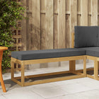 Outdoor Storage Bench White 115 x 43 x 45 cm Solid Acacia Wood