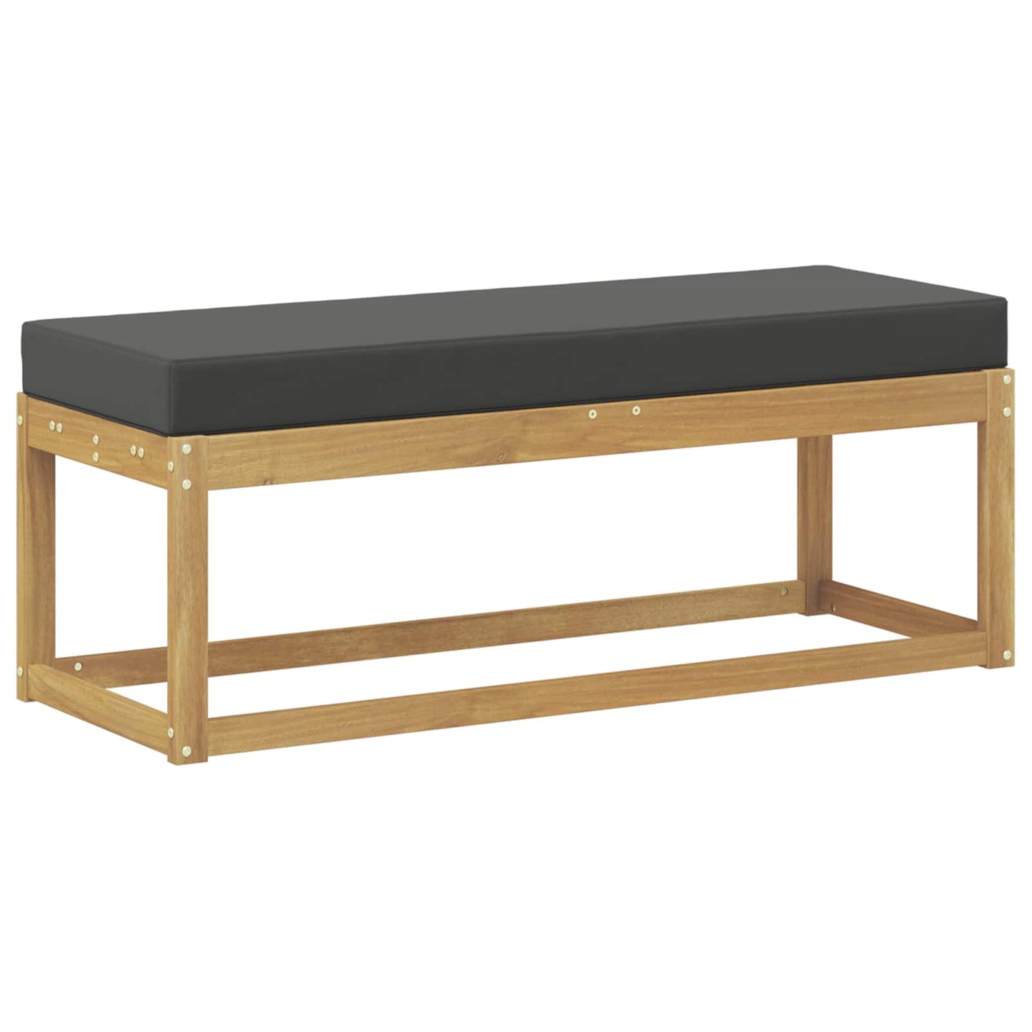 Buitenstoolbank Wit 115 x 43 x 45 cm Massief Acaciahout