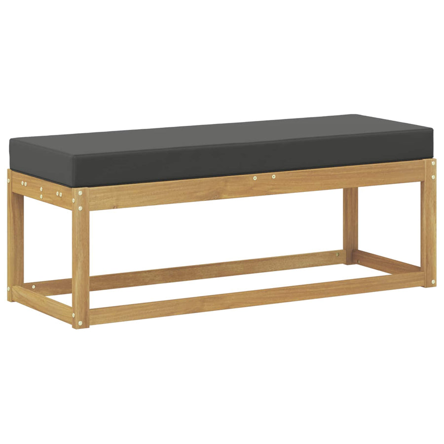 Buitenstoolbank Wit 115 x 43 x 45 cm Massief Acaciahout