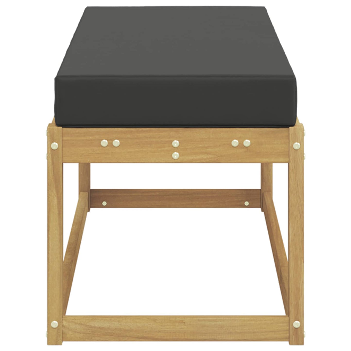 Buitenstoolbank Wit 115 x 43 x 45 cm Massief Acaciahout