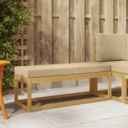 Buitenstoolbank wit 115x43x45 cm massief acaciahout