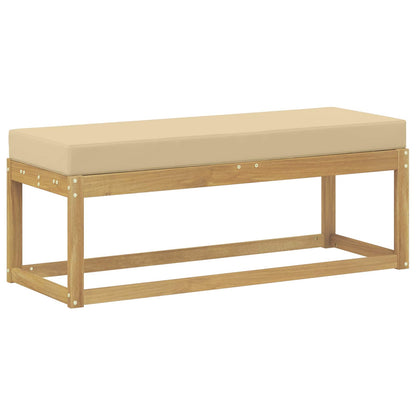 Buitenstoolbank Wit 115 x 43 x 45 cm Massief Acaciahout