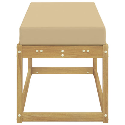 Buitenstoolbank Wit 115 x 43 x 45 cm Massief Acaciahout