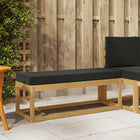 Outdoor Storage Bench White 115 x 43 x 45 cm Solid Acacia Wood