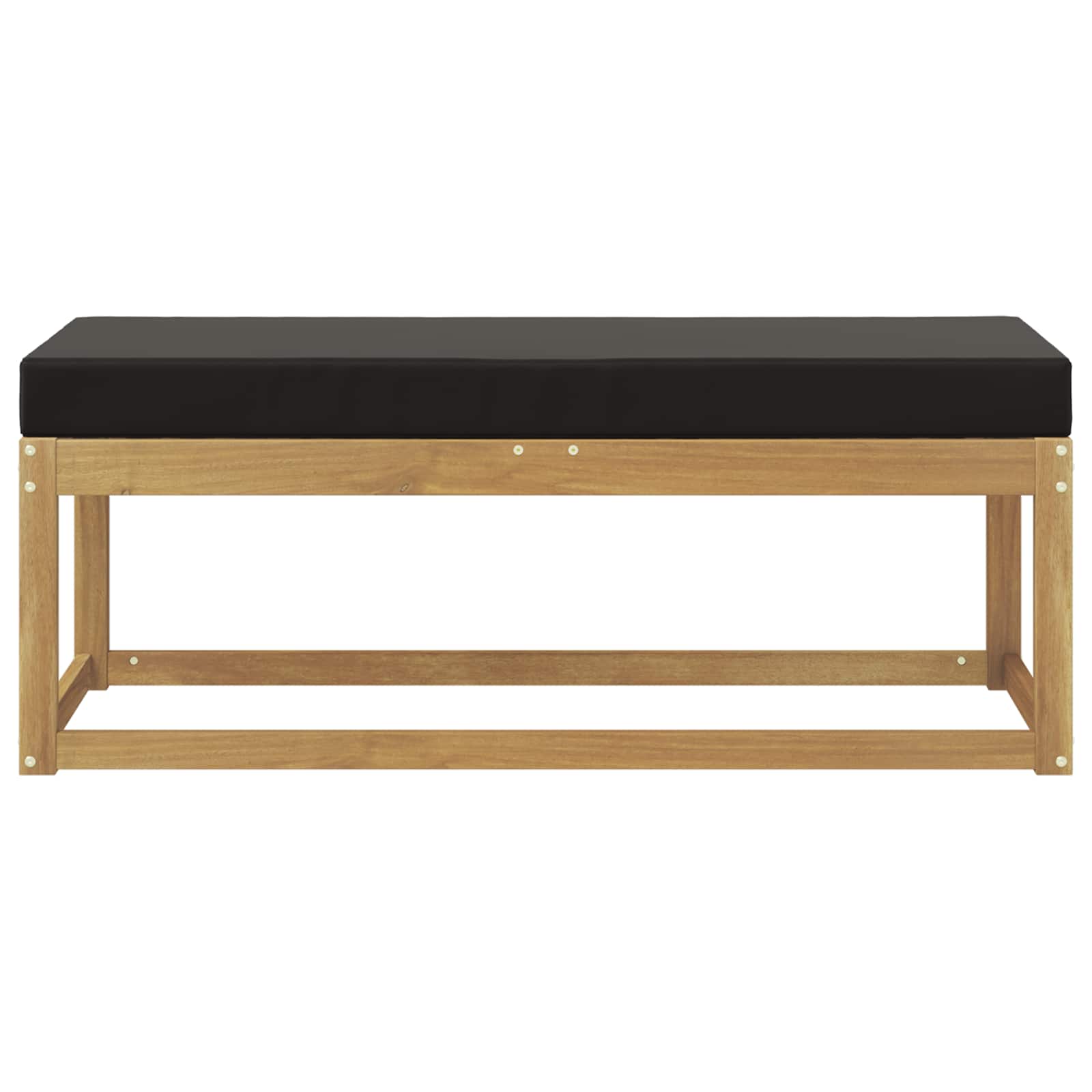 Buitenstoolbank Wit 115 x 43 x 45 cm Massief Acaciahout