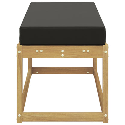 Buitenstoolbank Wit 115 x 43 x 45 cm Massief Acaciahout