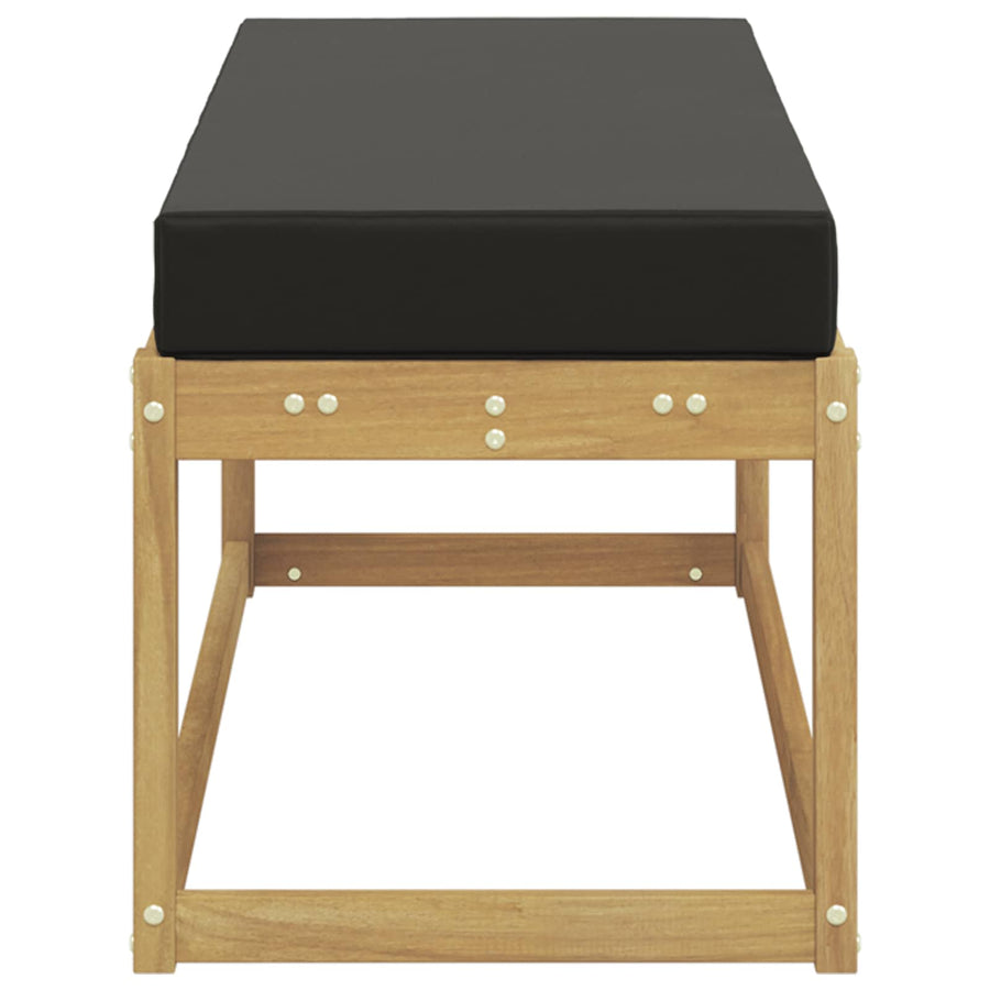 Buitenstoolbank Wit 115 x 43 x 45 cm Massief Acaciahout