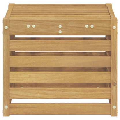 Buiten bankenset Wit 35 x 38 x 37 cm Massief Acaciahout