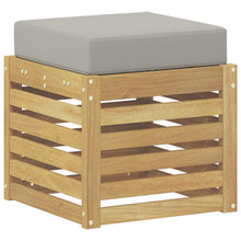 Buitenstoolbank Wit 43 x 43 x 45 cm Massief Acaciahout