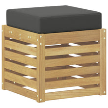 Buitenstoolbank Wit 43 x 43 x 45 cm Massief Acaciahout