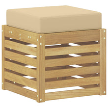 Buitenstoolbank Wit 43 x 43 x 45 cm Massief Acaciahout