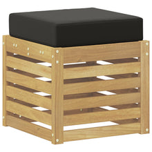 Buitenstoolbank Wit 43 x 43 x 45 cm Massief Acaciahout