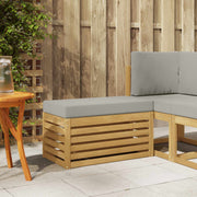 Modulaire tuinbank 80x43x45 cm massief acaciahout wit