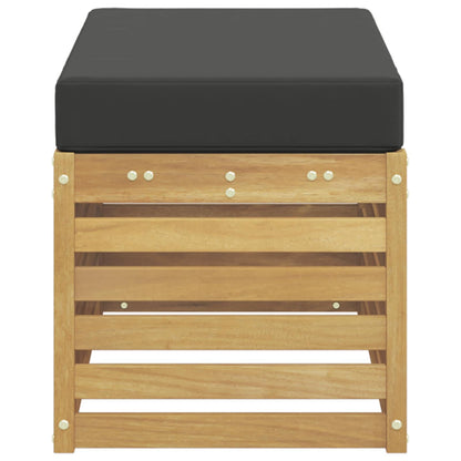 Buitenstoolbank Wit 80 x 43 x 45 cm Massief Acaciahout