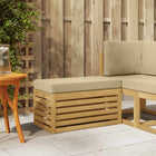 Outdoor Storage Bench White 80 x 43 x 45 cm Solid Acacia Wood