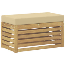 Buitenstoolbank Wit 80 x 43 x 45 cm Massief Acaciahout